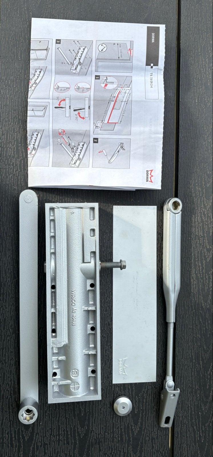 Dorma Deurdranger met handleiding en doos, Ophalen of Verzenden, Gebruikt, Overige materialen, Overige typen
