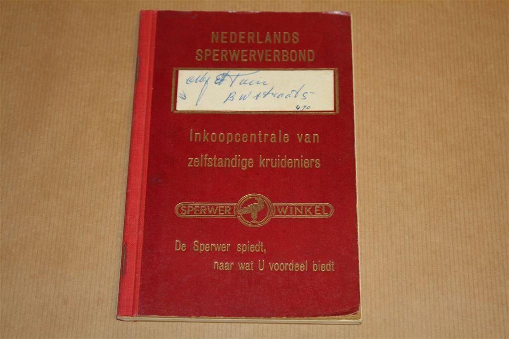 Boodschappenboekje Sperwer kruideniers - 1950, Ophalen of Verzenden, Gebruikt, Reclamebord