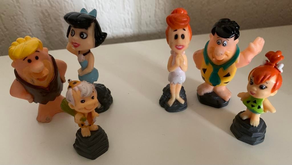 The Flintstones. Set van 6 cartoon figuurtjes., Ophalen of Verzenden, Gebruikt