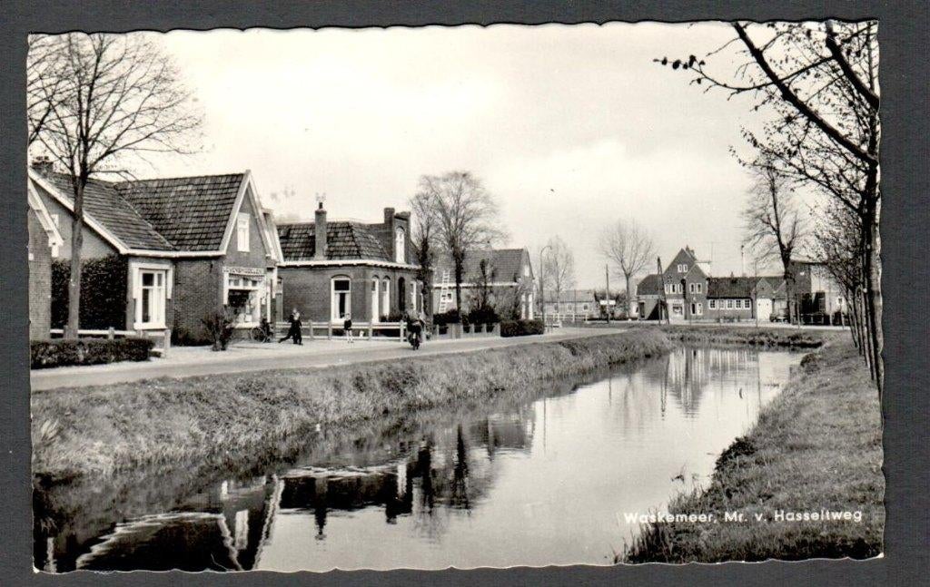 Oude Ansicht - Waskemeer - Mr. v. Hasseltweg 1965 - Frl, Verzamelen, Ophalen of Verzenden, 1960 tot 1980, Gelopen, Friesland