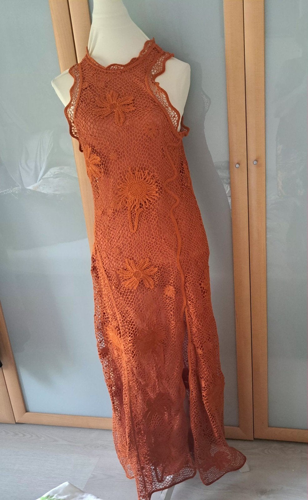 H&M Studio Jurk Maat XL, Bruin, H&M Studio, Maat 46/48 (XL) of groter, Ophalen of Verzenden