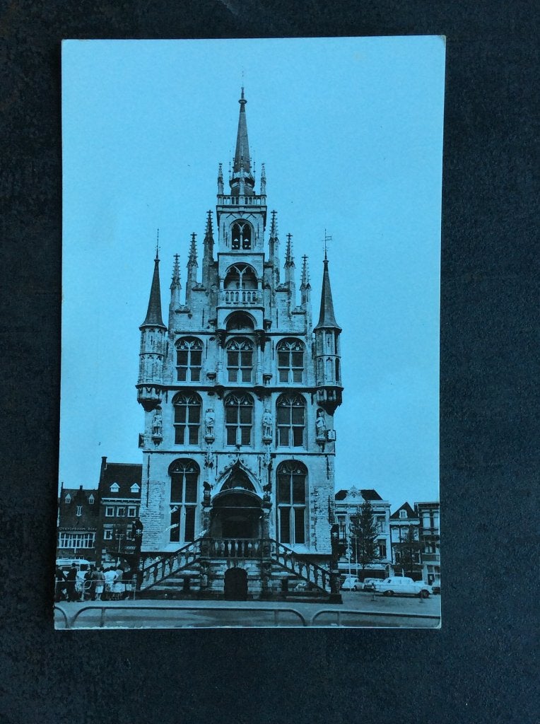 Gouda, Stadhuis, Ophalen of Verzenden, 1960 tot 1980, Gelopen, Zuid-Holland