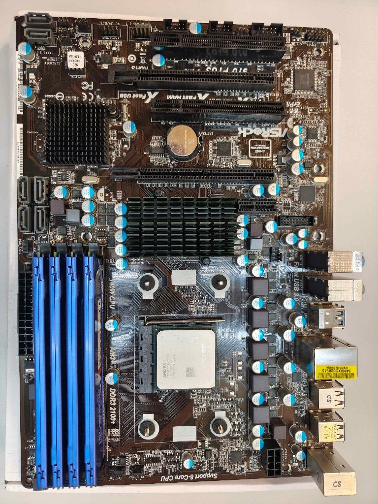 AM3+ FX-8120 Black Edition + ASRock 970 Pro3 R2.0 set, DDR3, Ophalen of Verzenden, ATX, AMD