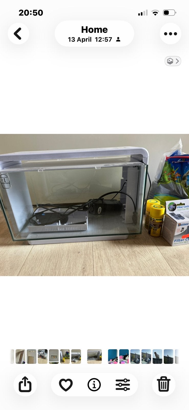 SuperFish aquarium Home 25 wit, Dieren en Toebehoren, Vissen | Aquaria en Toebehoren, Ophalen, Gebruikt, Leeg aquarium, Superfish