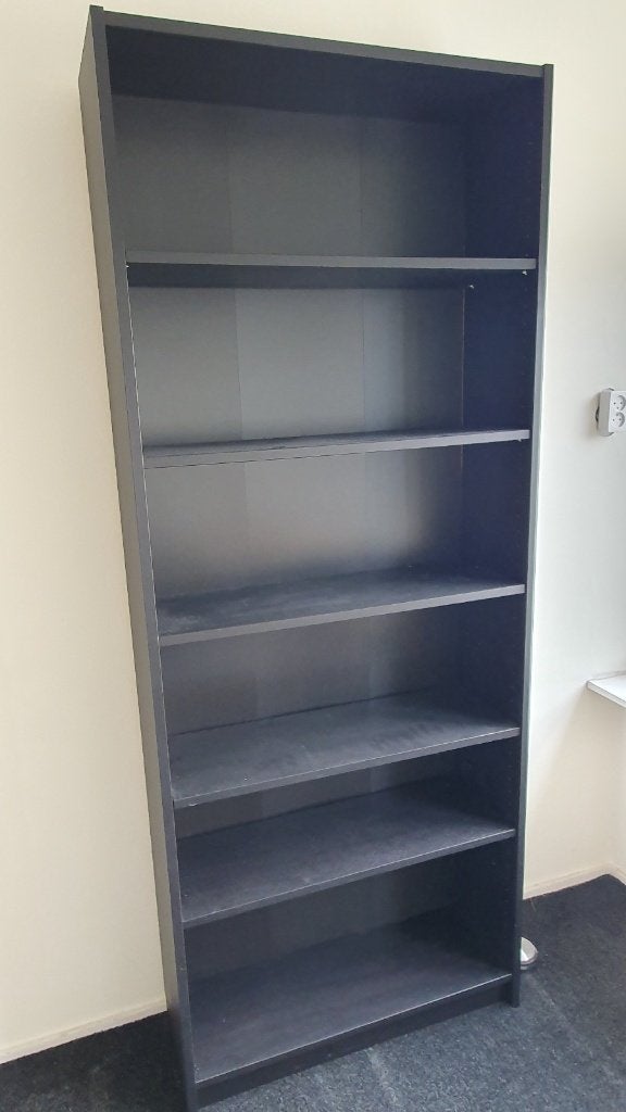 Boekenkast Ikea Billy zwart, Ophalen, 200 cm of meer, 50 tot 100 cm, Zo goed als nieuw