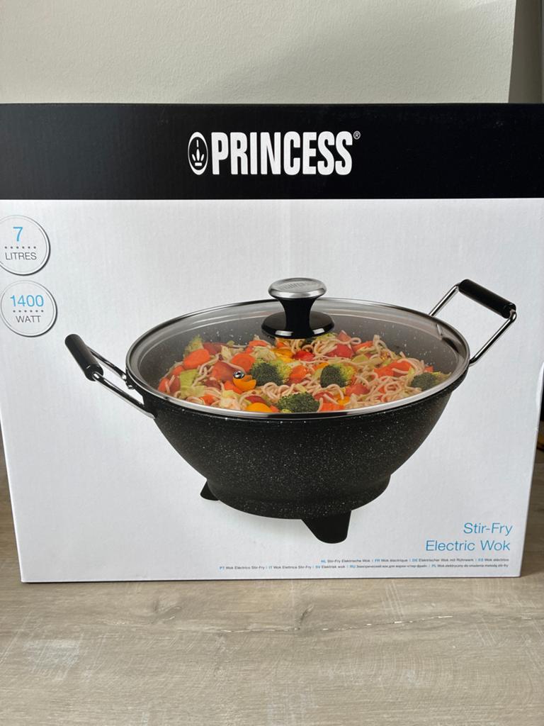 Princess Elektrische Wokpan - 7L - 1400W - Nieuw in doos, Ophalen of Verzenden, Nieuw