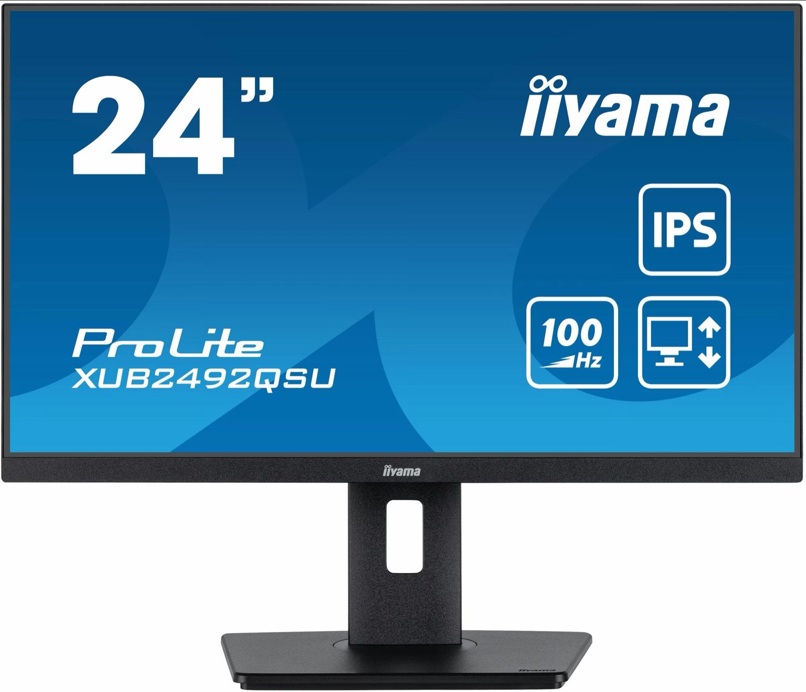 iiyama ProLite XUB2492QSU 24" QHD IPS Monitor | Retourdeal, In hoogte verstelbaar, Ophalen of Verzenden, Zo goed als nieuw, 61 t/m 100 Hz
