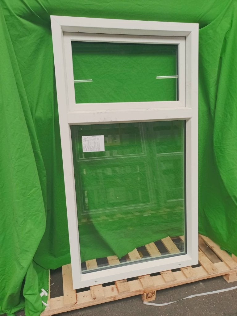 Kunststof Draaikiep vast kozijn  b98,6 x h179 -2362-, Kunststof, Raamkozijn, Niet ingevuld, Ophalen of Verzenden