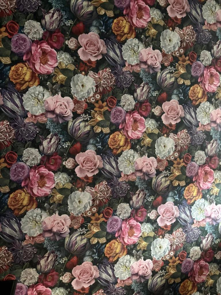 Vliesbehang rijksbloemen multi, Ophalen, 10 tot 25 m²