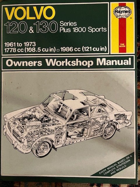 Onderdelen boek Volvo Amazone en Haynes Manual, Ophalen