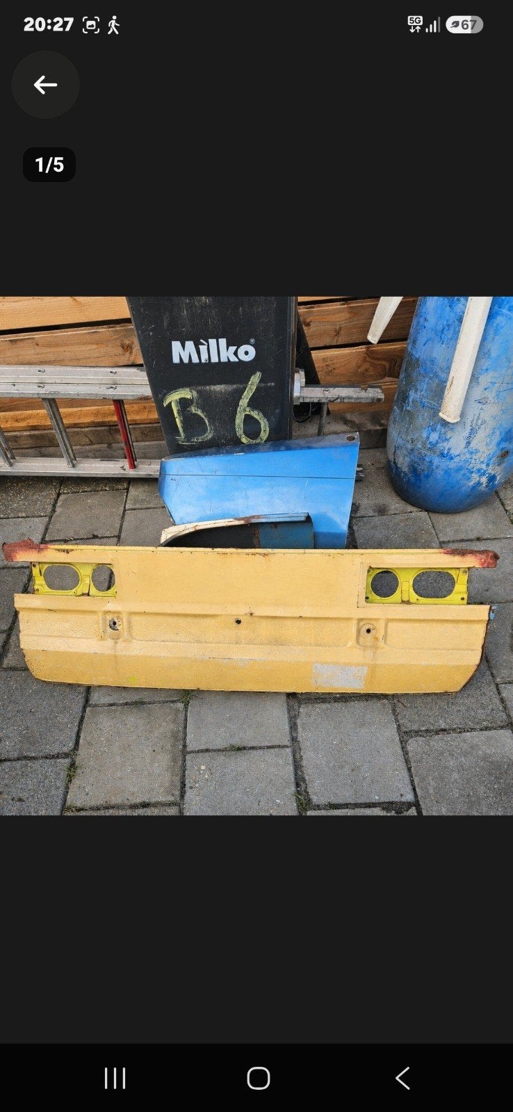 opel manta achterpaneel met zijstukken, Ophalen, Oldtimer onderdelen