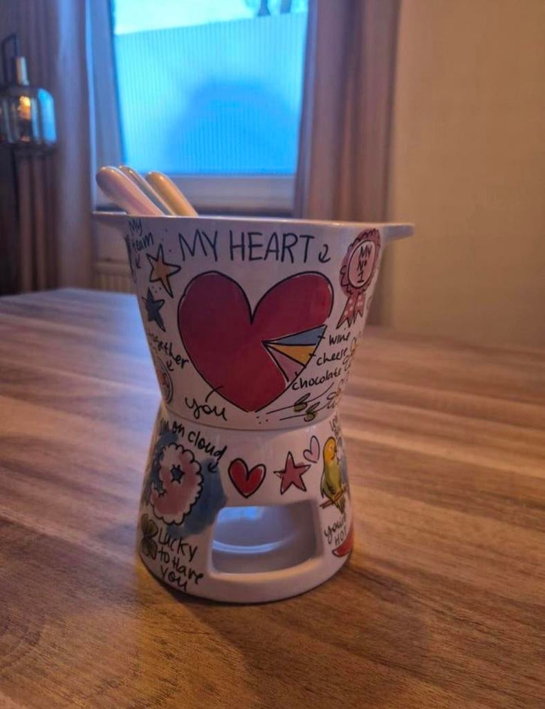 Fondueset Blond Amsterdam (nieuw), Huis en Inrichting, Keuken | Servies, Ophalen of Verzenden, Nieuw, Aardewerk, Blond Amsterdam