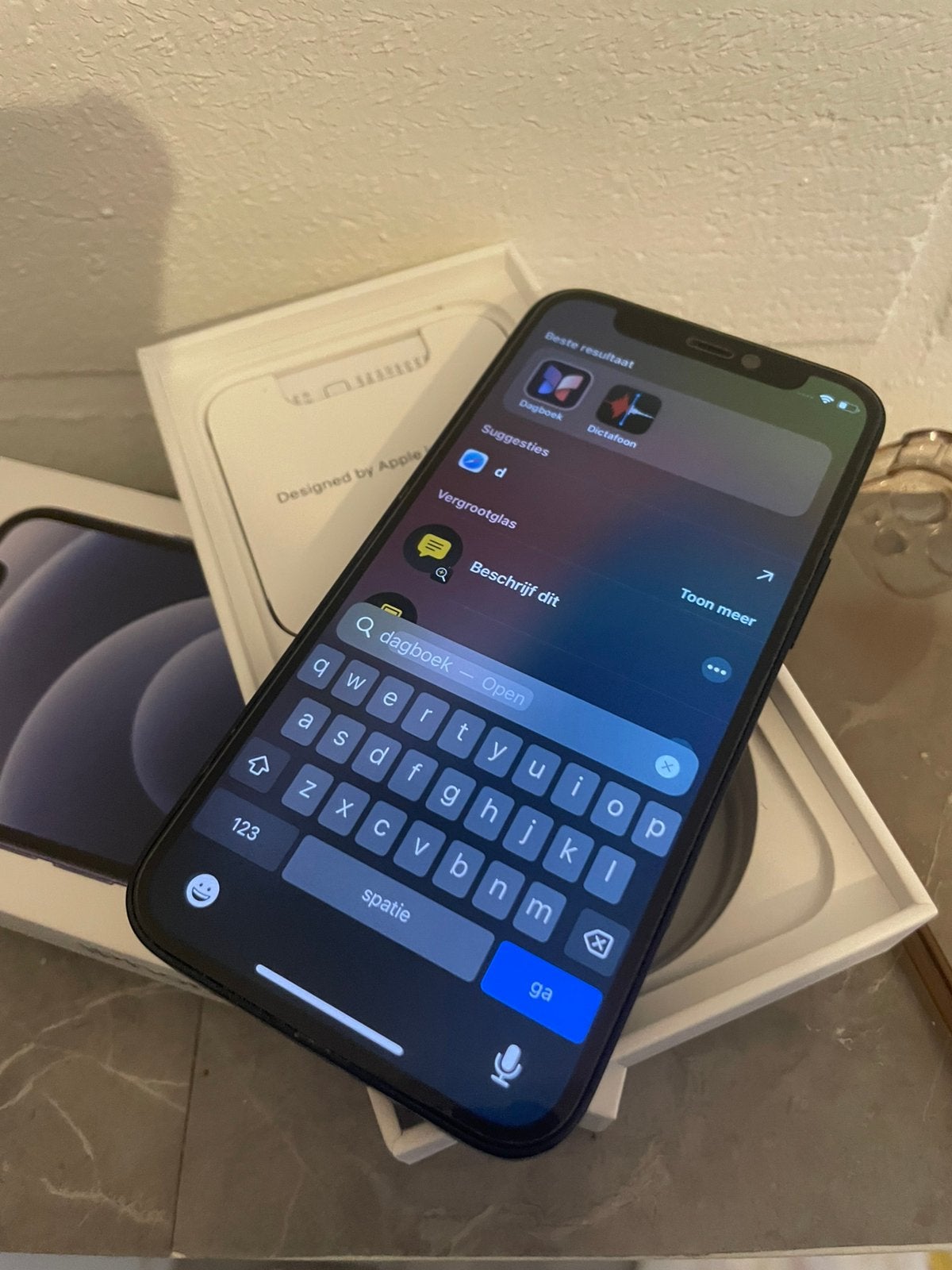 IPhone 12 mini black in nieuwstaat., Telecommunicatie, Mobiele telefoons | Apple iPhone, Ophalen, Zo goed als nieuw