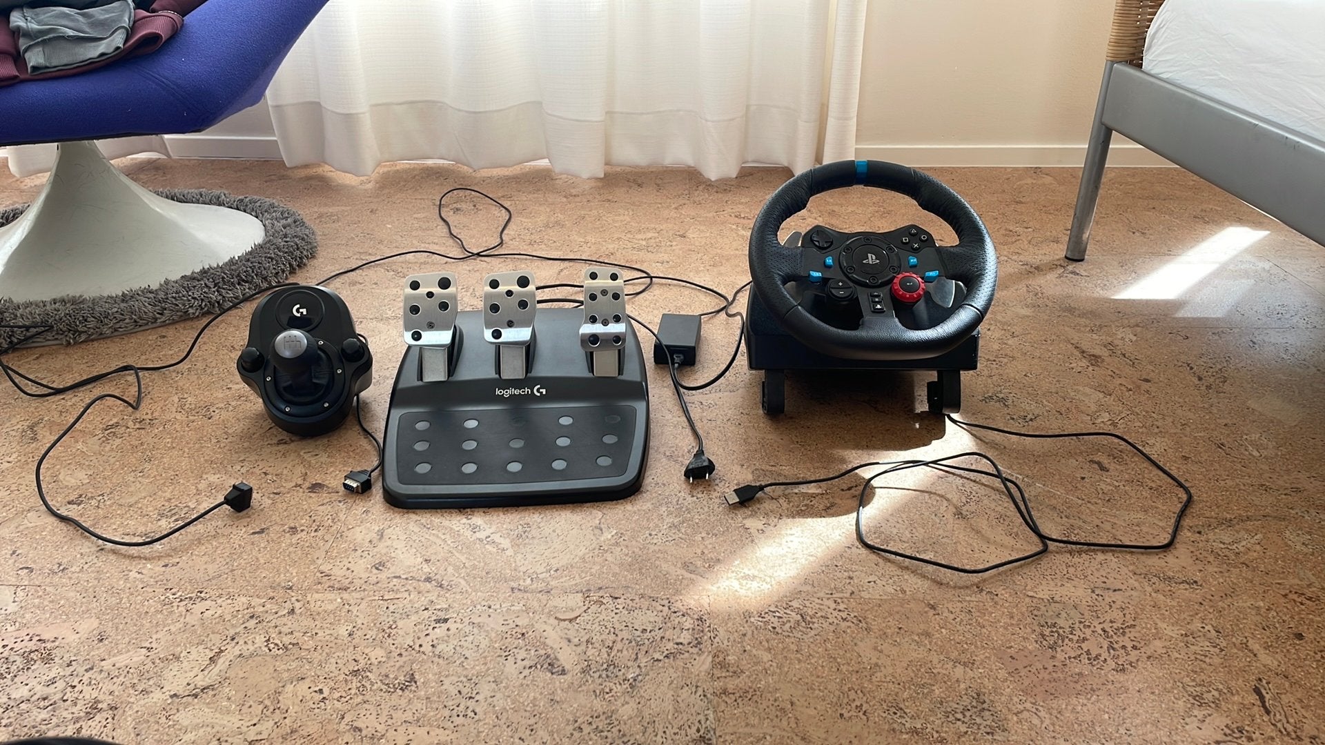 Logitech G29 set voor ps4/5 en pc zeer weinig gebruikt., Ophalen, Zo goed als nieuw