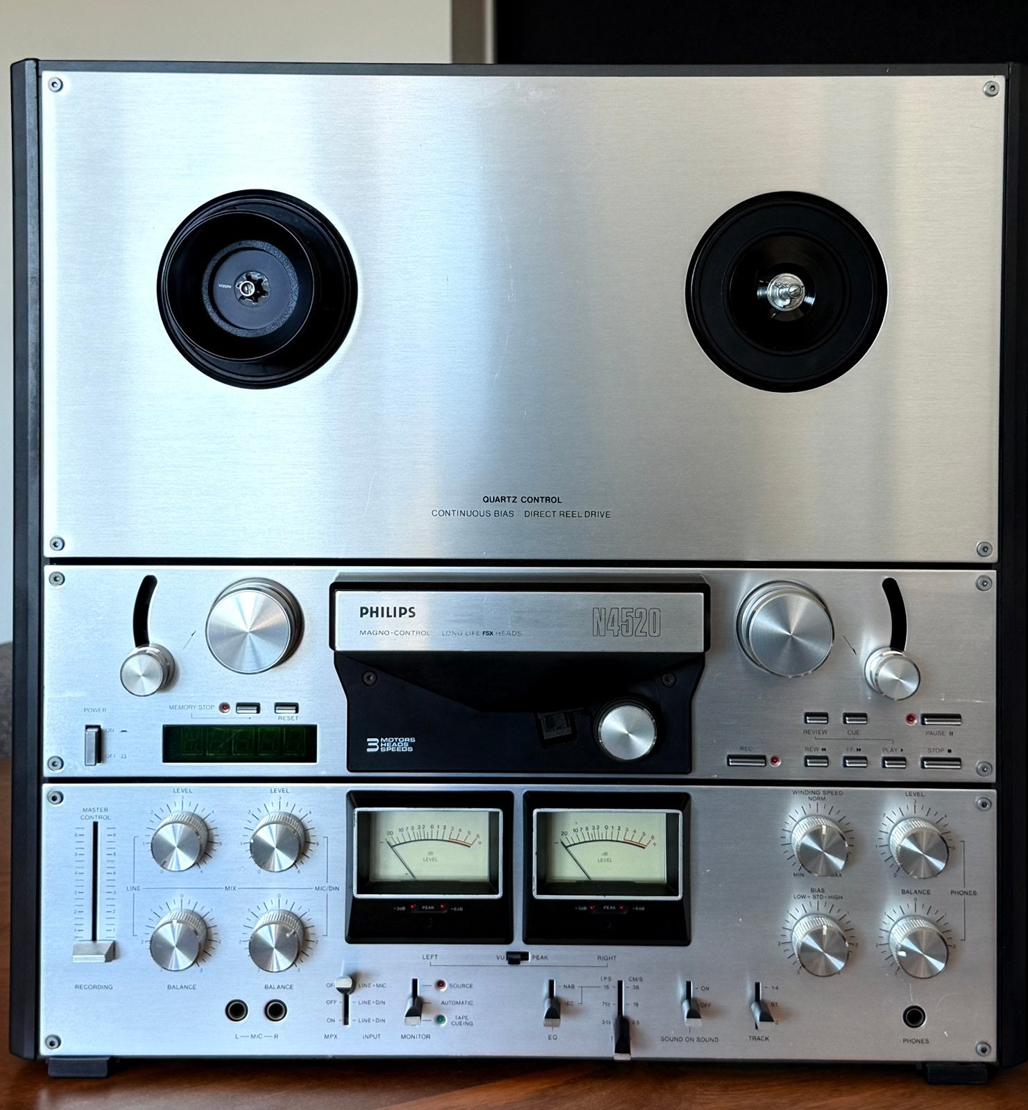 Philips N4520 Bandrecorder - Vintage Hifi, Ophalen, Bandrecorder, Met banden