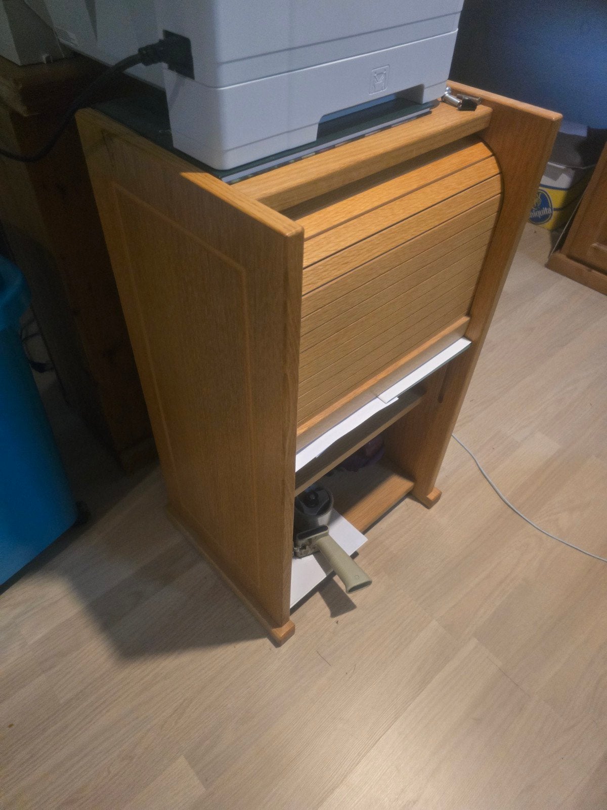 Houten rolluikkastje voodr johannes orgel opbergruimte, Ophalen of Verzenden