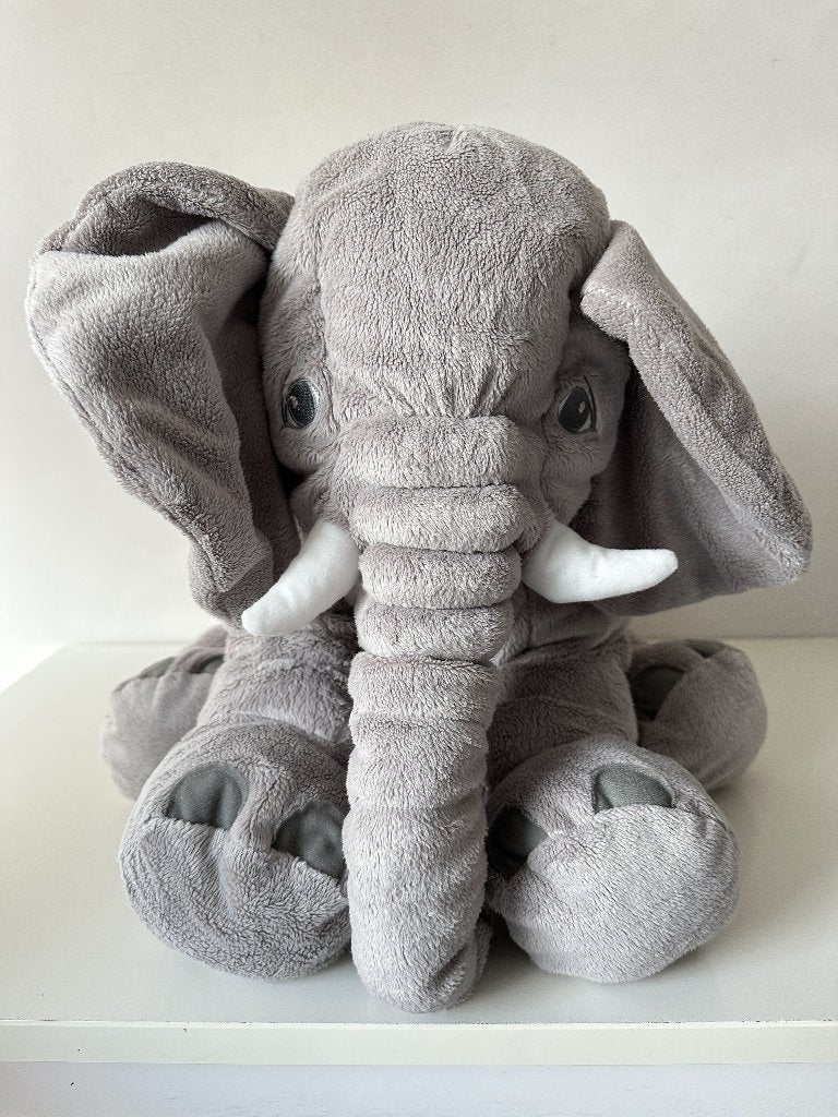Knuffel olifant 60 cm (groot) / IKEA JATTESTOR, IKEA, Overige typen, Grijs, Ophalen of Verzenden