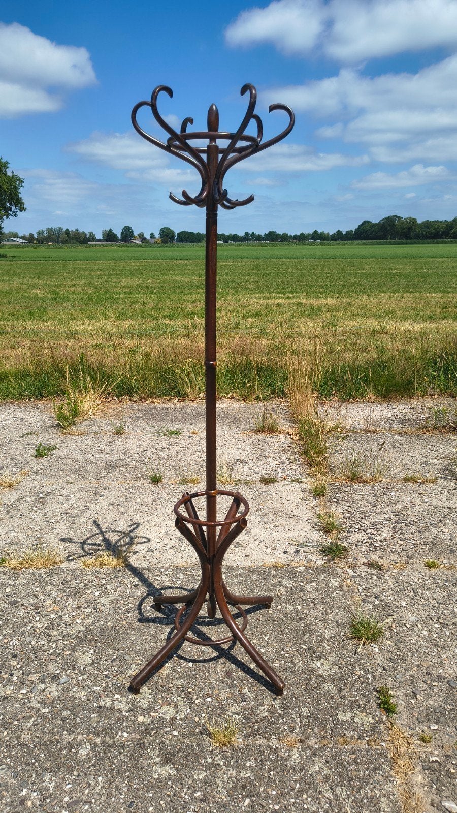 Houten kapstok 185 cm met draaibare, afneembare kroon, Ophalen, Gebruikt, Onbekend, Onbekend