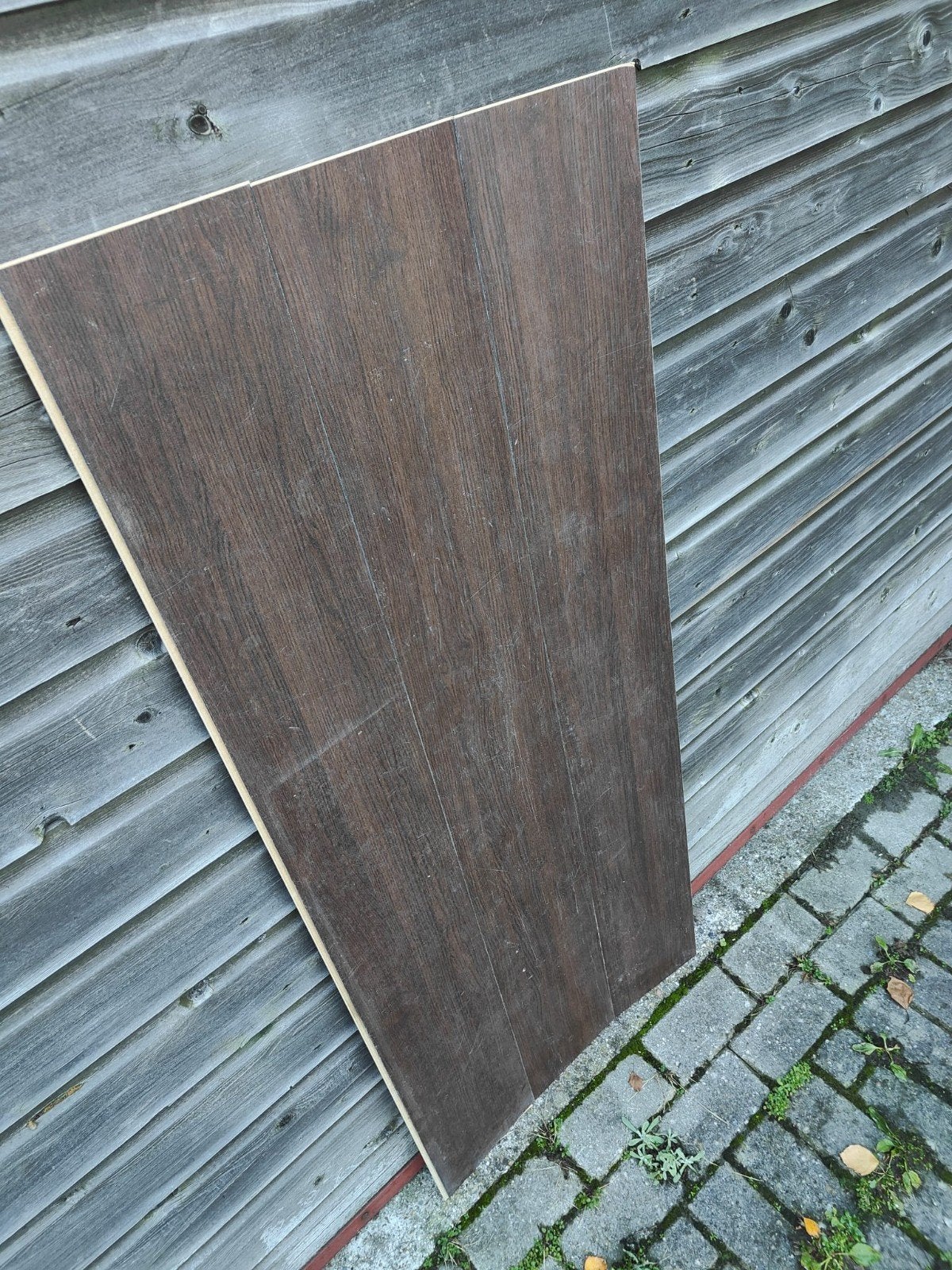 30m2 klik laminaat bruin gebruikt, Ophalen, Gebruikt