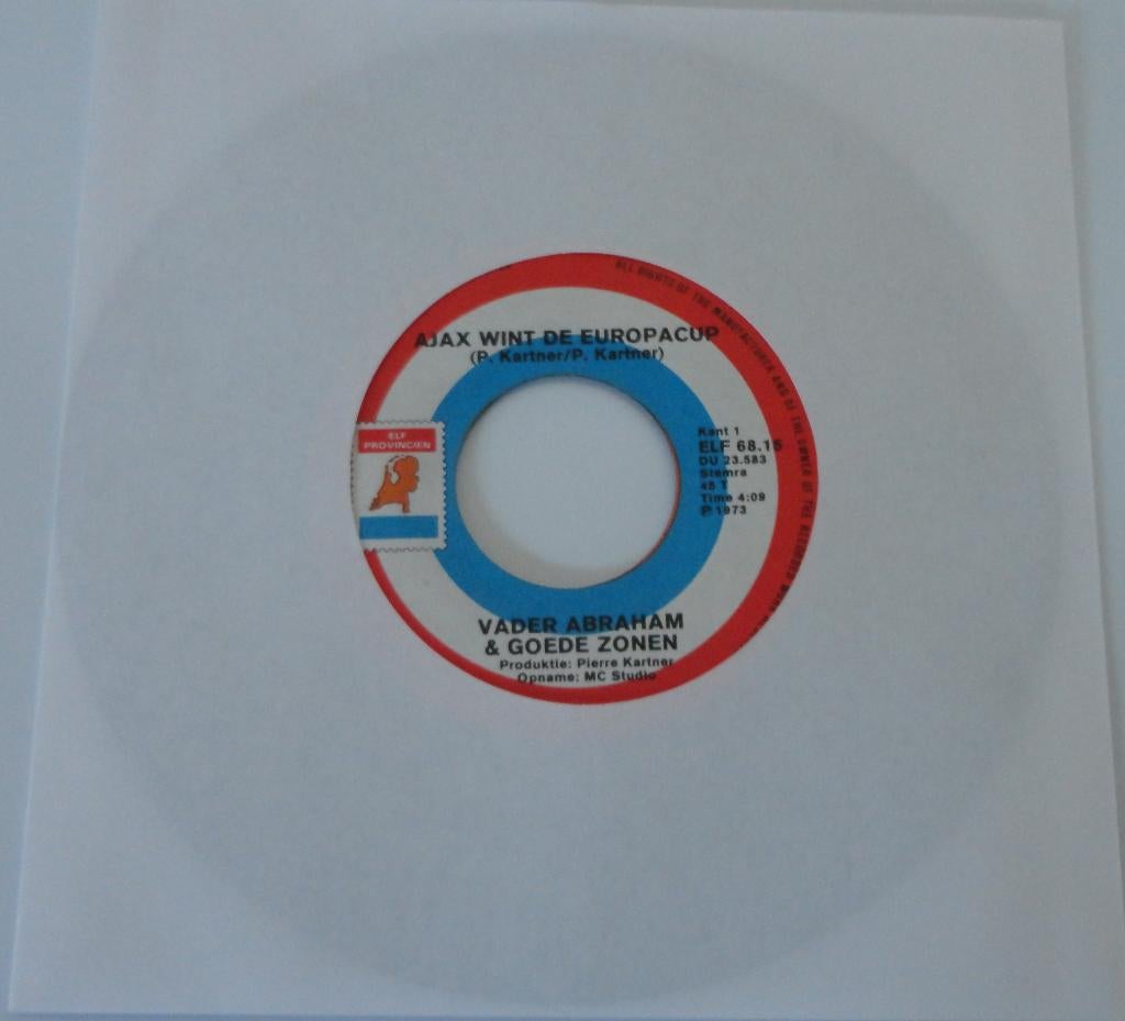 Vader Abraham & Goede zonen > Ajax wint de Europacup, Gebruikt, 7 inch, Single, Ophalen of Verzenden