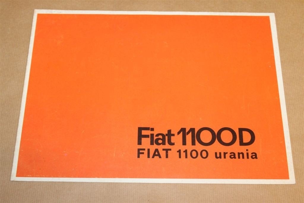 Zeldzame reclame-uitgave - Fiat 1100D / Urania - 1962, Ophalen of Verzenden, Zo goed als nieuw, Overige merken