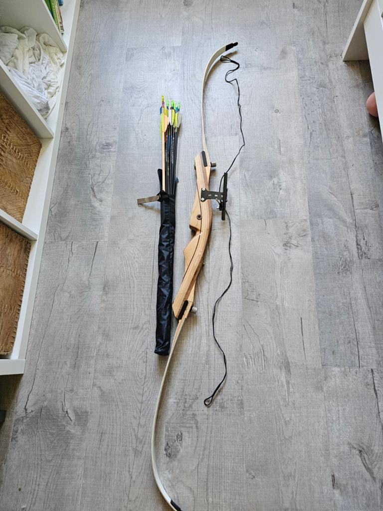 Sam Wha Archery Recurveboog met pijlen en koker, Sport en Fitness, Handboogschieten, Ophalen of Verzenden