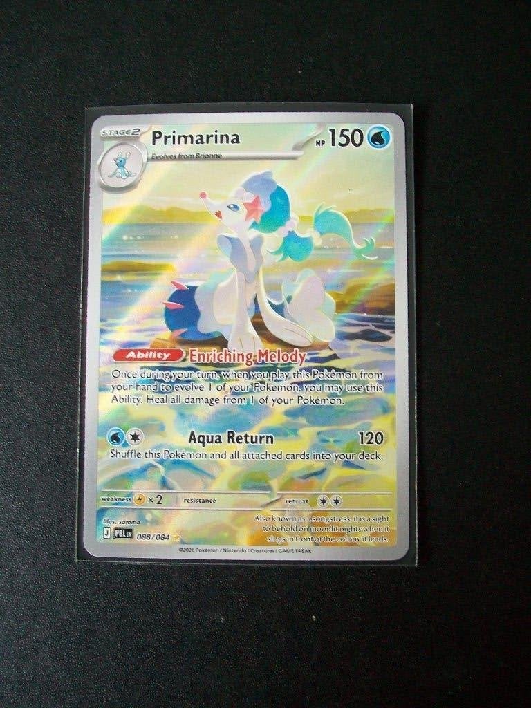 4699. Nieuwe Pokemon Kaart Secret PRIMARINA HP 150 (088/084), Ophalen of Verzenden, Nieuw, Losse kaart, Foil