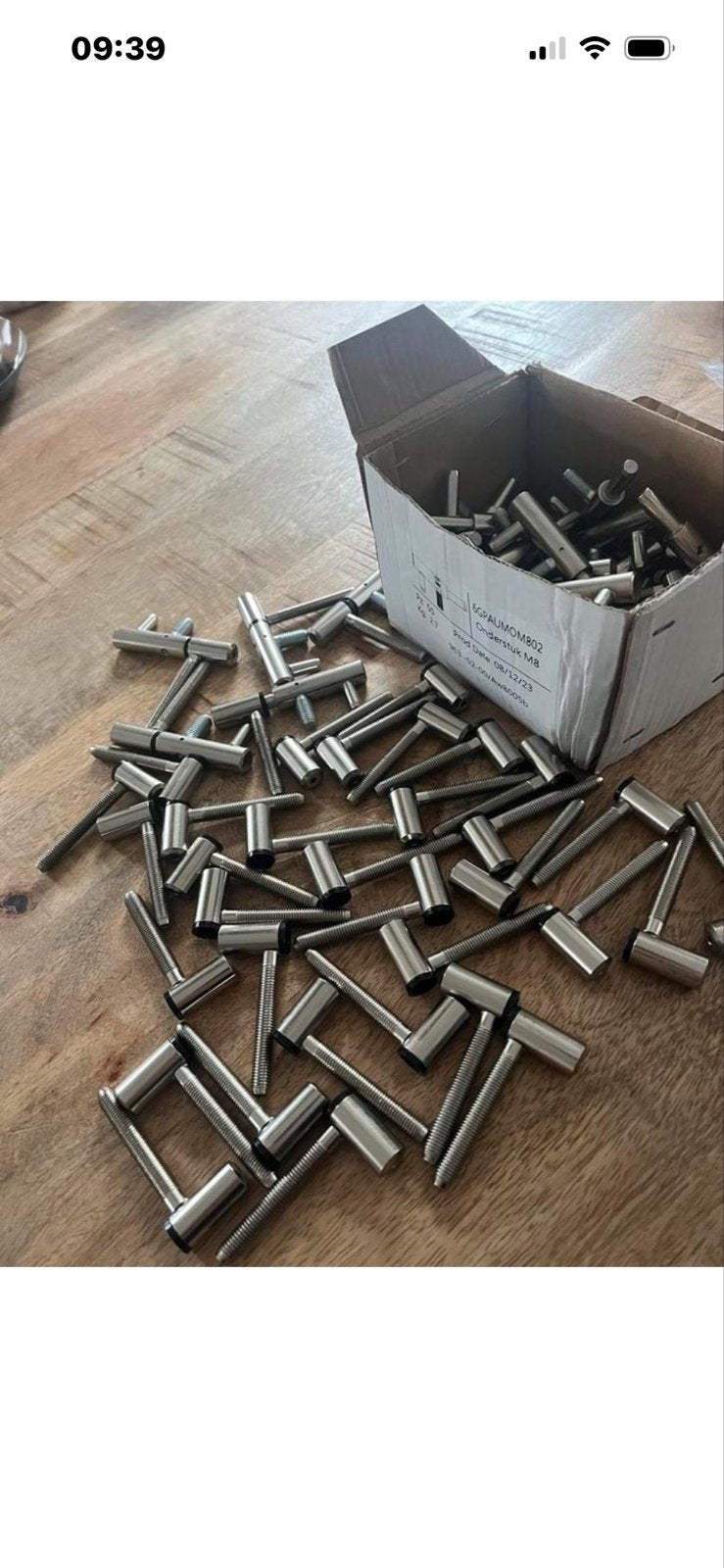 RVS Deurklink Schroeven en Pluggen - Diverse Maten, Overige typen, Nieuw, Ophalen of Verzenden, Minder dan 50 mm