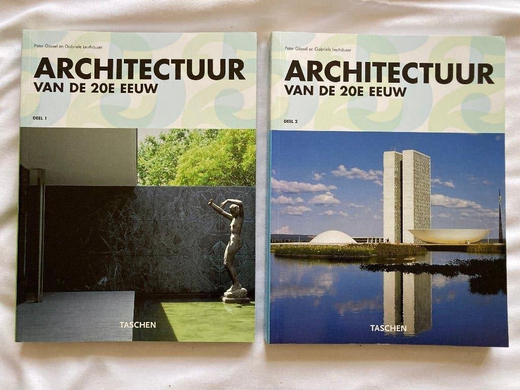 Àrchitectuur van de 20e eeuw (deel 1-2), Boeken, Ophalen of Verzenden, Gelezen, Architectuur algemeen