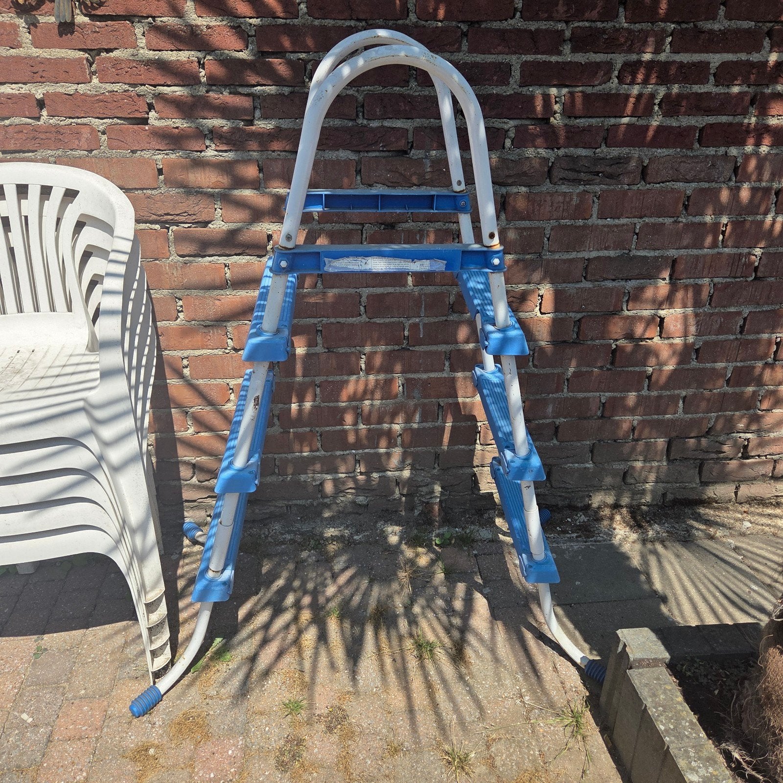 Zwembad trap, Ophalen, Gebruikt, Ladder