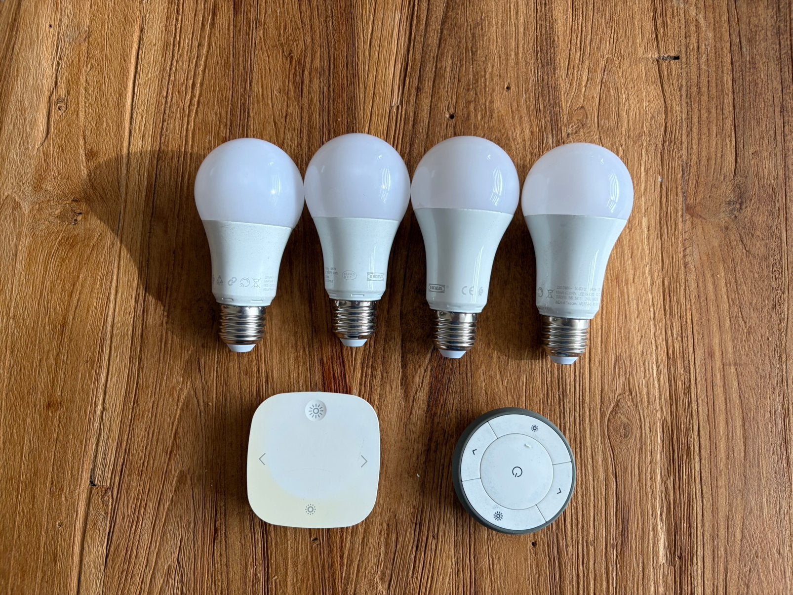 Ikea tradfri lampen met afstandsbediening, Huis en Inrichting, Ophalen of Verzenden, Zo goed als nieuw, E27 (groot), Led-lamp