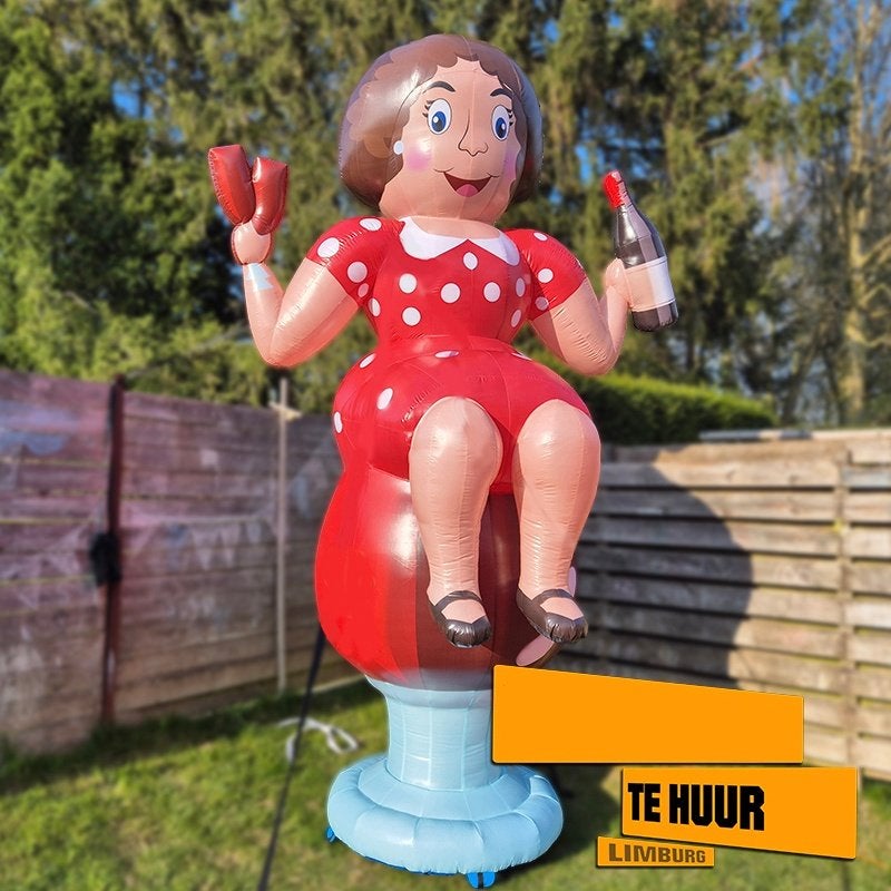 Feestpop Vrouw op wijnglas! (Te Huur), Ophalen of Verzenden, Nieuw, Abraham of Sarah