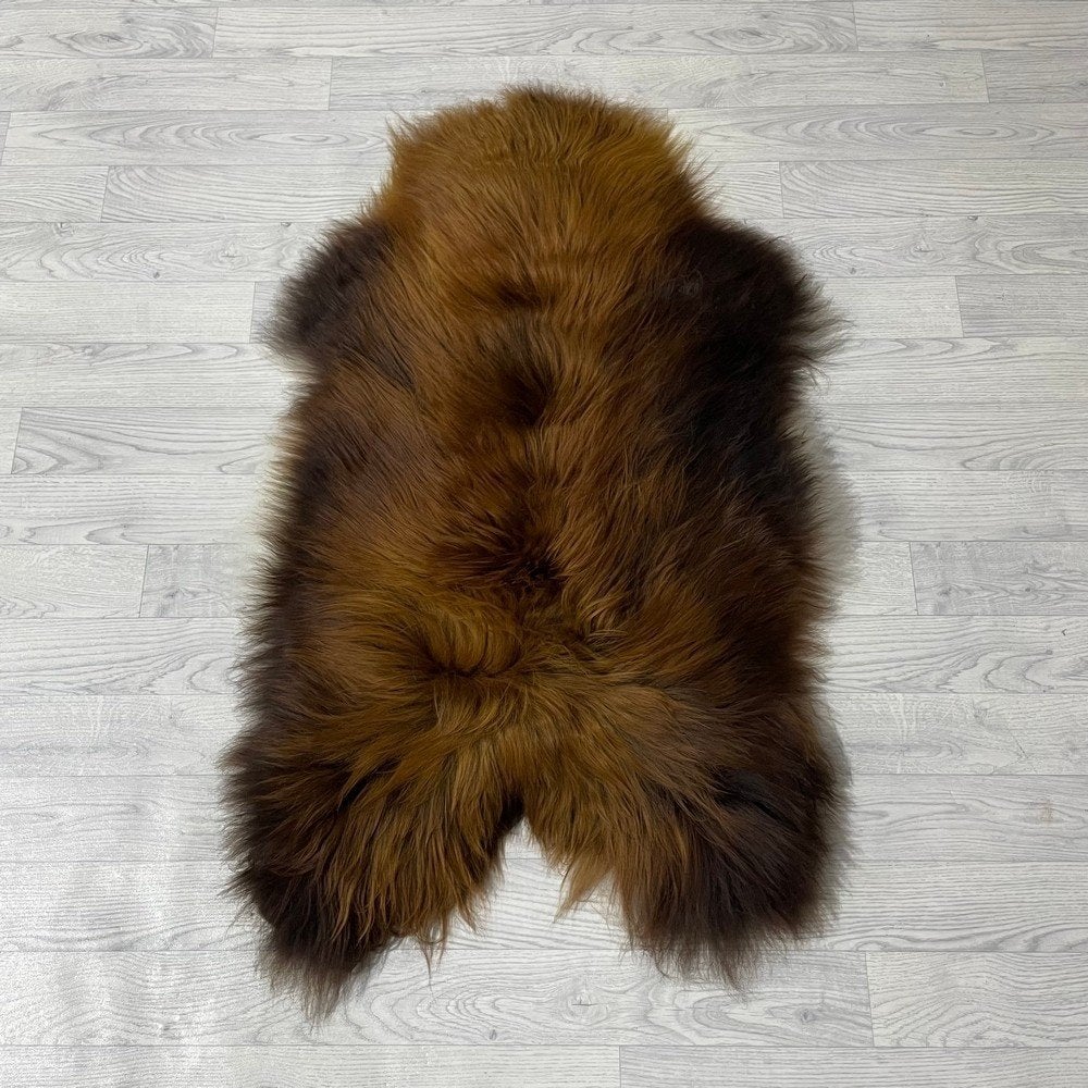 Schapenvacht IJslands bruin wit 115x65cm #1209 | Lederstore, Huis en Inrichting, Landelijk, modern, Scandinavisch, industrieel