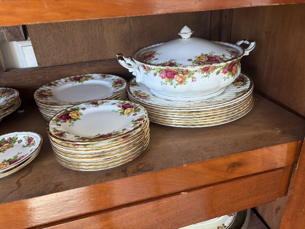 Old Country Roses servies, Antiek en Kunst, Antiek | Servies los, Ophalen