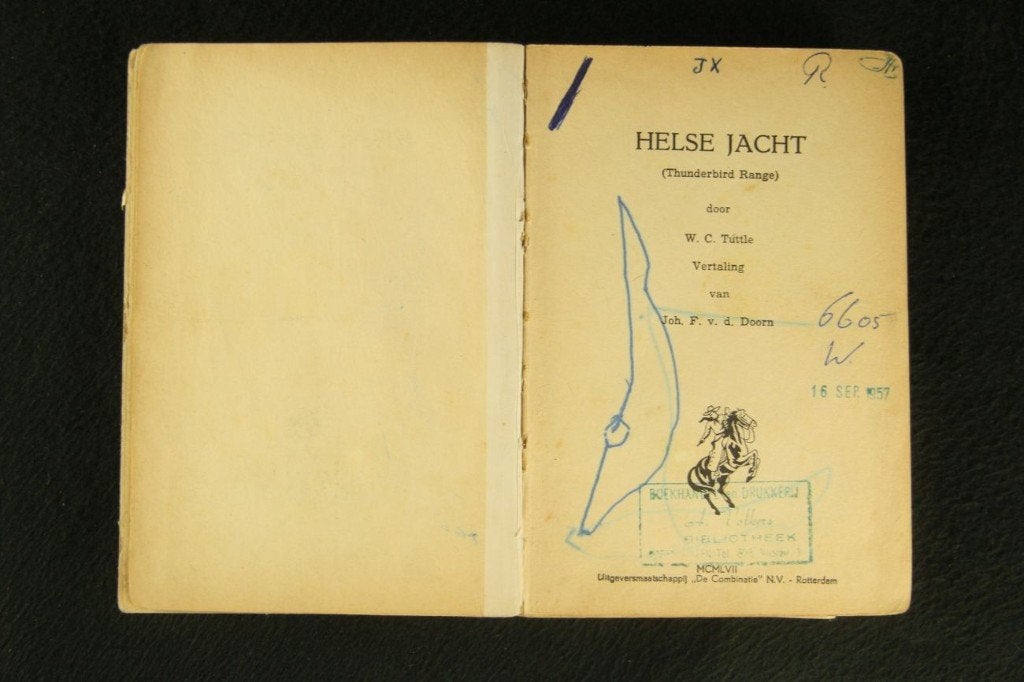 Helse jacht: W.C. Tuttle (zeldzaam) (1957), Ophalen of Verzenden, Gelezen