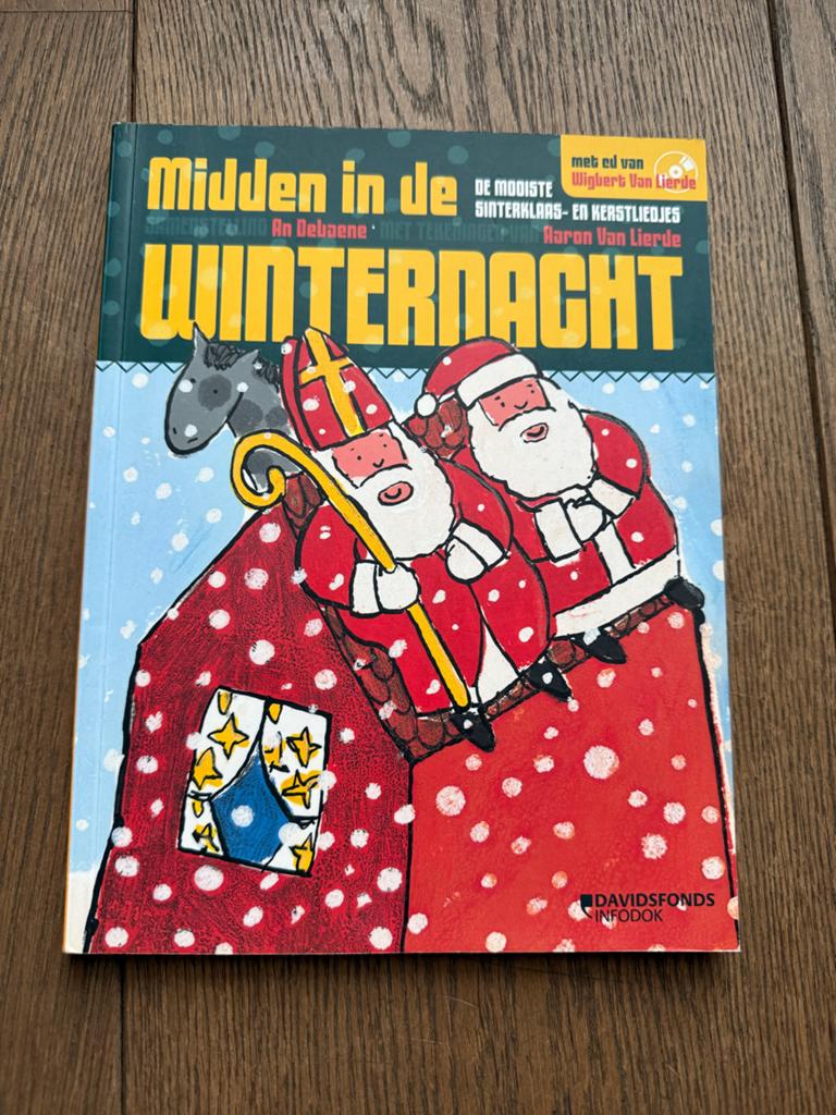 Midden in de Winternacht - Sinterklaas- en Kerstliedjes, Boeken, Ophalen of Verzenden, Zo goed als nieuw, Sprookjes