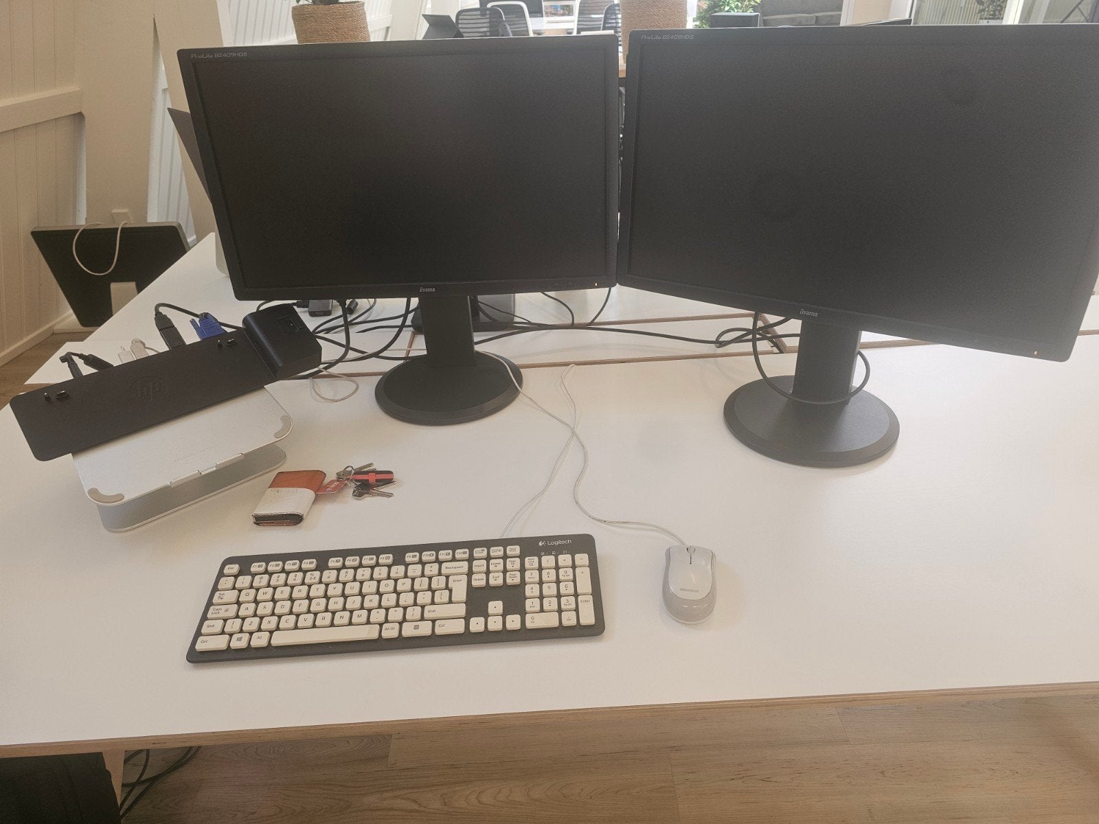 2 IIYAMA  ProLite B2409HDS Monitors, Computers en Software, Monitoren, Ophalen, Gebruikt, IPS, HDMI