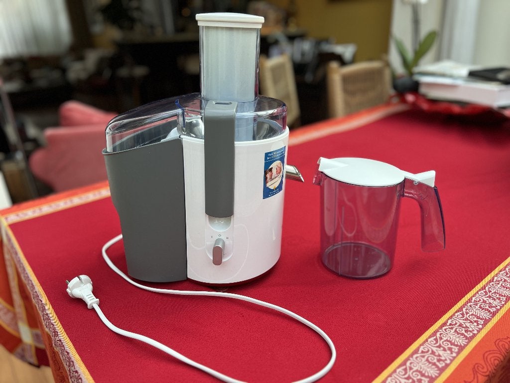 Sap Centrifuge Philips en Gratis Coca-cola glas, Ophalen, Zo goed als nieuw, Elektrisch, Sapcentrifuge