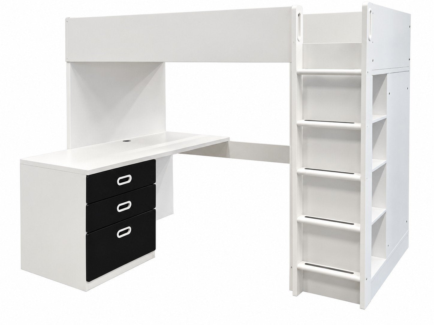 IKEA Stuva hoogslaper met bureau en kast, Ophalen, 85 tot 100 cm, Gebruikt, Hoogslaper of Stapelbed
