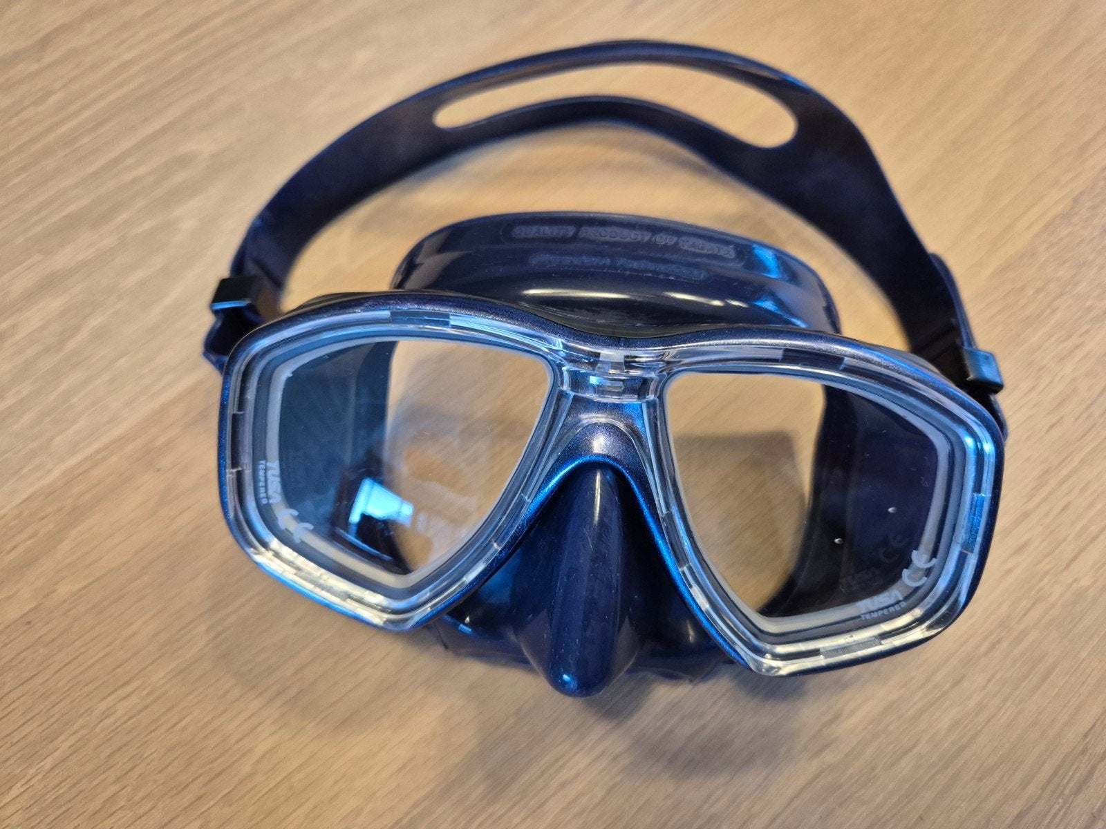 Tusa duikmasker op sterkte -2,5/-2,5, Ophalen of Verzenden, Zo goed als nieuw, Duikbril of Snorkel