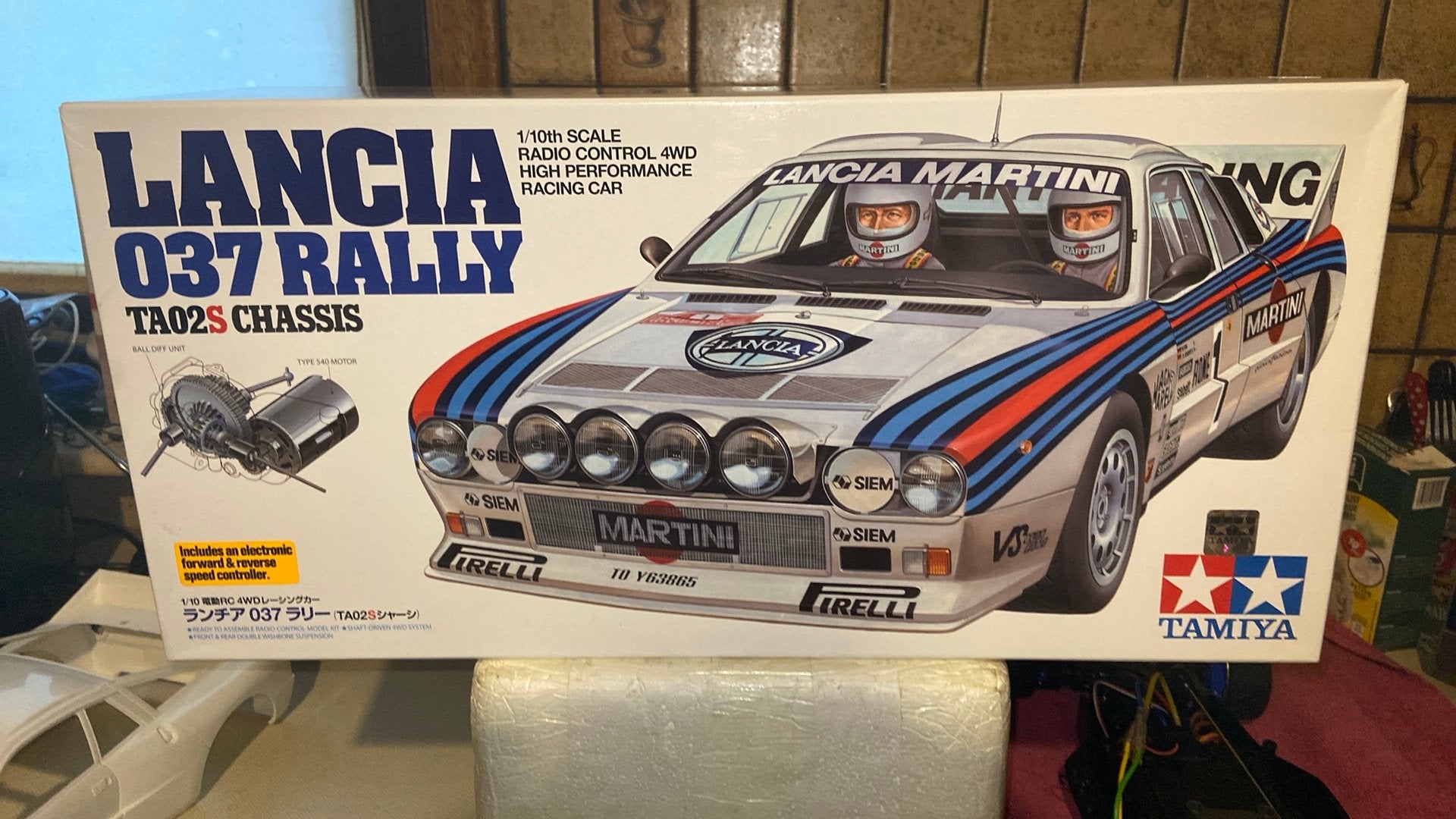 RC Tamiya Lancia 037 TA-02S Chassis NAGELNIEUW, Hobby en Vrije tijd, Modelbouw | Radiografisch | Auto's, Elektro, Nieuw, Ophalen of Verzenden