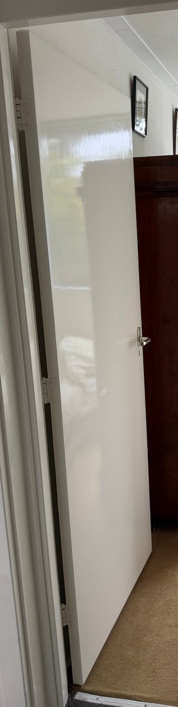 GEZOCHT: Linksdraaiende binnendeur jaren '60, Gebruikt, 80 tot 100 cm, Binnendeur, Ophalen of Verzenden