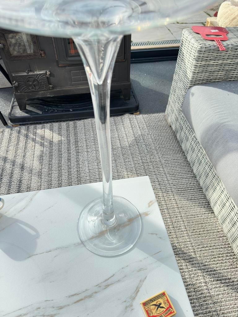 Glas vaas, Huis en Inrichting, Woonaccessoires | Vazen, Ophalen of Verzenden, Zo goed als nieuw, Overige kleuren, Glas