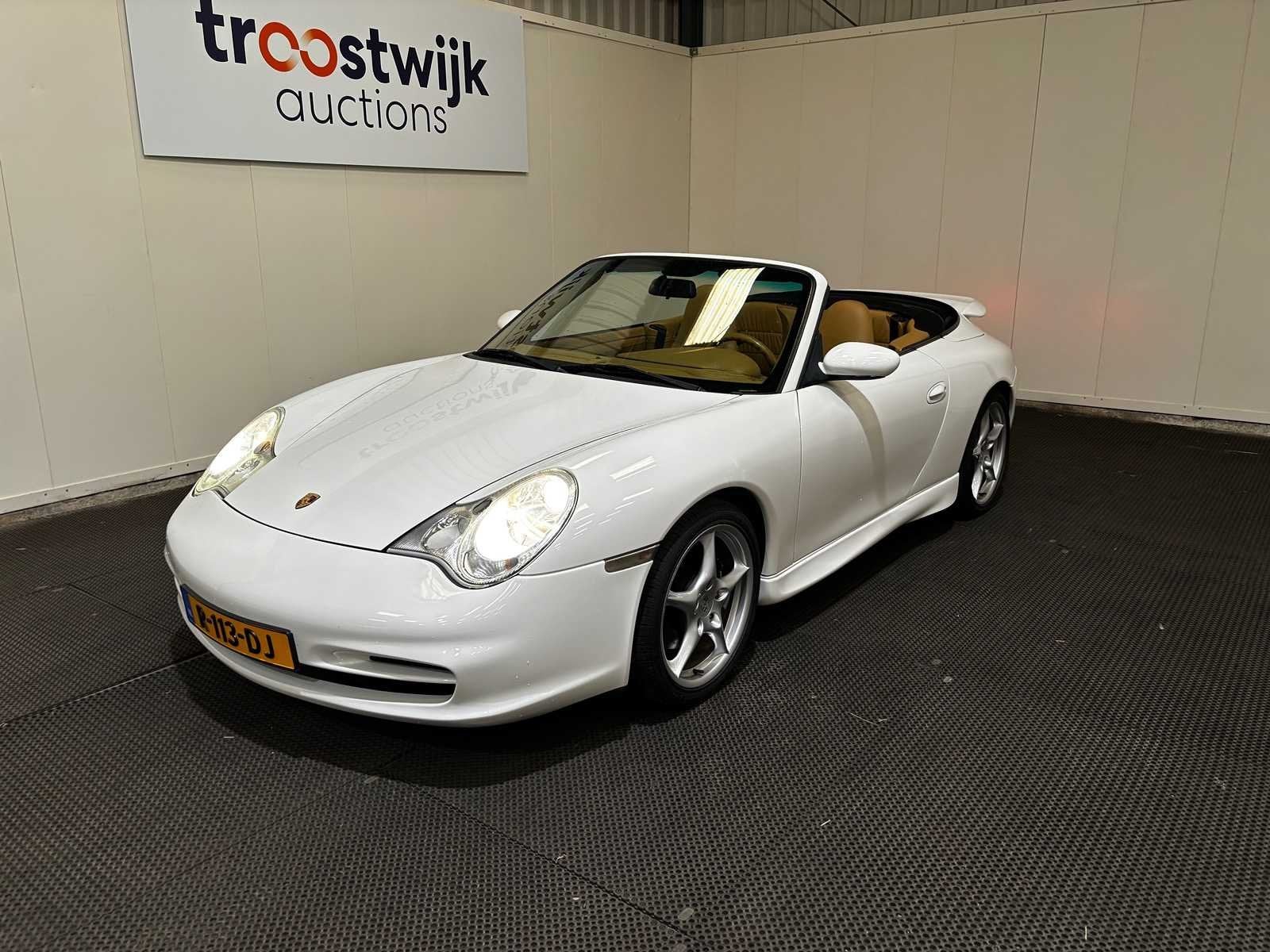 Porsche - 911 Cabrio - 3.6 Carrera - Car - 2004, Auto's, Gebruikt, Cabriolet, 4 stoelen, Wit