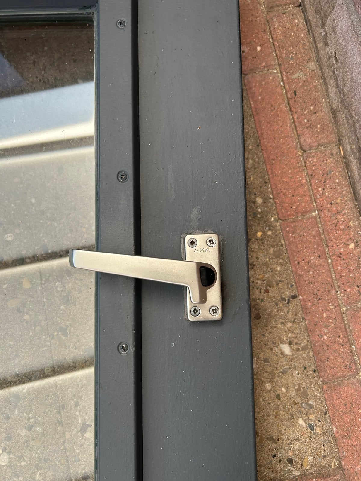 Gebruikte Buitendeur met Glas en AXA Beslag, Doe-het-zelf en Verbouw, Ophalen, Gebruikt, 80 tot 100 cm, Buitendeur