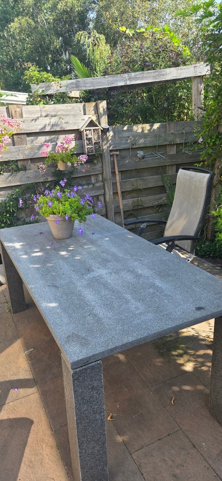 Granieten tafelblad 180x90x3 cm, Ophalen, Gebruikt, Rechthoekig, Overige materialen
