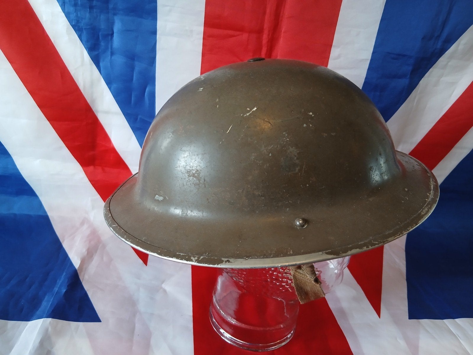 Britse Mk2 Combat Helm B.E.F. 1939 Wo2, Ophalen of Verzenden, Luchtmacht, Engeland, Helm of Baret