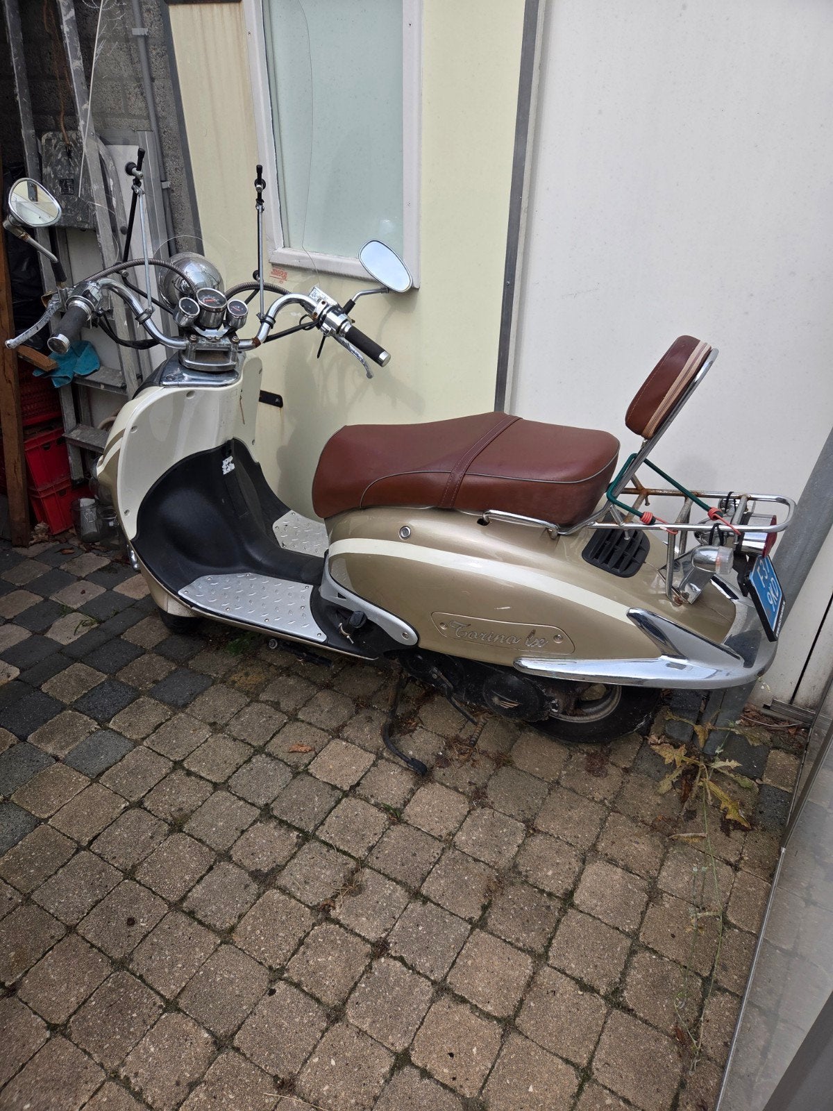 Retro snorscooter met weinig kilometers en nieuwe helm, Overige merken, Gebruikt, Ophalen of Verzenden, Benzine
