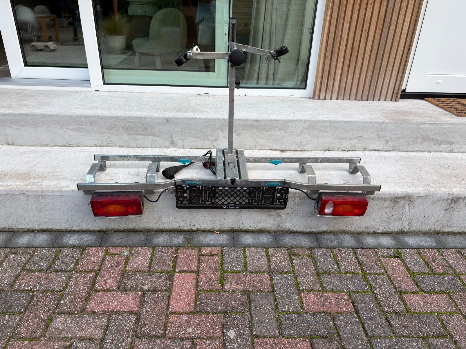 Fietsendrager (stroomkabel defect), Auto diversen, Fietsendragers, Ophalen, 2 fietsen, Gebruikt, Trekhaakdrager