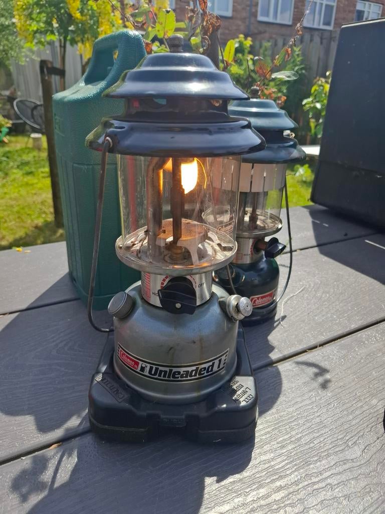 Coleman benzine lampen en branders, Ophalen of Verzenden, Gebruikt